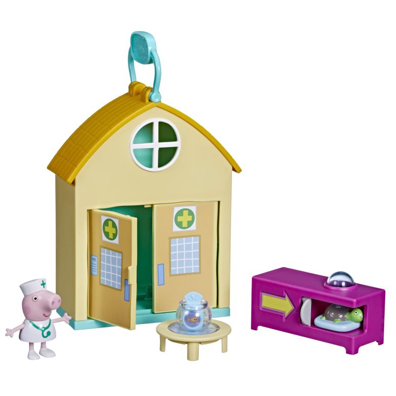 ペパピッグ きんてれ Peppa Pig Peppa’s Adventures Peppa Visits The Vet Fun Playset Preschool Toy, Includes 1 Figure and 3 Accessories, Ages 3 and Up 【並行輸入品】