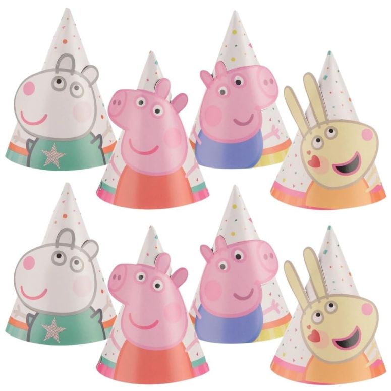 ペパピッグ きんてれ Adorable Multicolor Peppa Pig Confetti Party Mini Hats - 3.66\\\