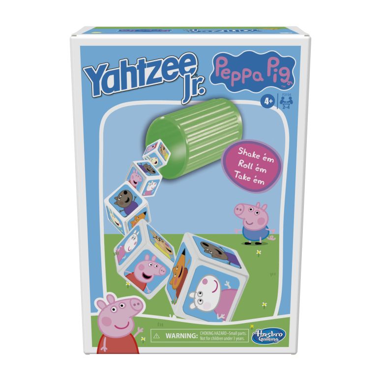 ペパピッグ きんてれ Hasbro Gaming Yahtzee Jr.: Peppa Pig Edition Board Game for Kids Ages 4 and Up, Counting and Matching Game for Preschoolers (Amazon Exclusive) 【並行輸入品】