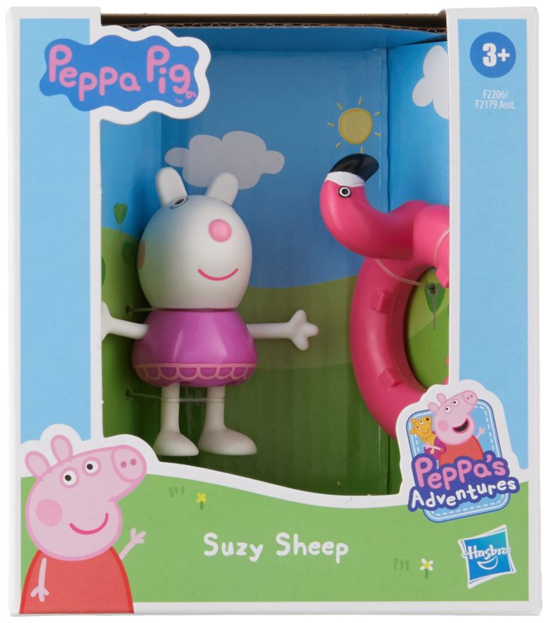 ペパピッグ きんてれ Peppa Pig Peppa’s Adventures Peppa’s Fun Friends Preschool Toy, Suzy Sheep Figure, Ages 3 and Up 【並行輸入品】