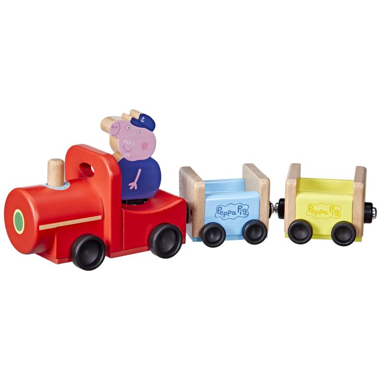 ペパピッグ きんてれ Peppa Pig Toys Wooden Toy Train Made from Responsibly Sourced Wood, Wooden Toys for 2 Year Old Girls and Boys and Up (Amazon Exclusive) 【並行輸入品】