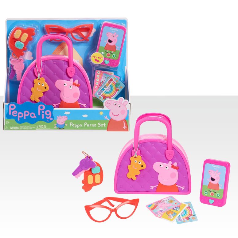 ペパピッグ きんてれ Peppa Pig Bag Set, Dress Up & Pretend Play, 8-pieces, Interactive Toy, Sounds and Lights, Kids Toys for Ages 3 Up by Just Play 【並行輸入品】 14,168円