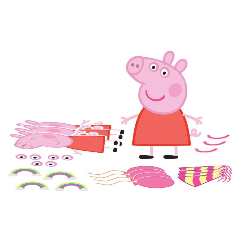 ペパピッグ きんてれ Amscan Peppa Pig Confetti Multicolor Party Craft Kit - 10\\\