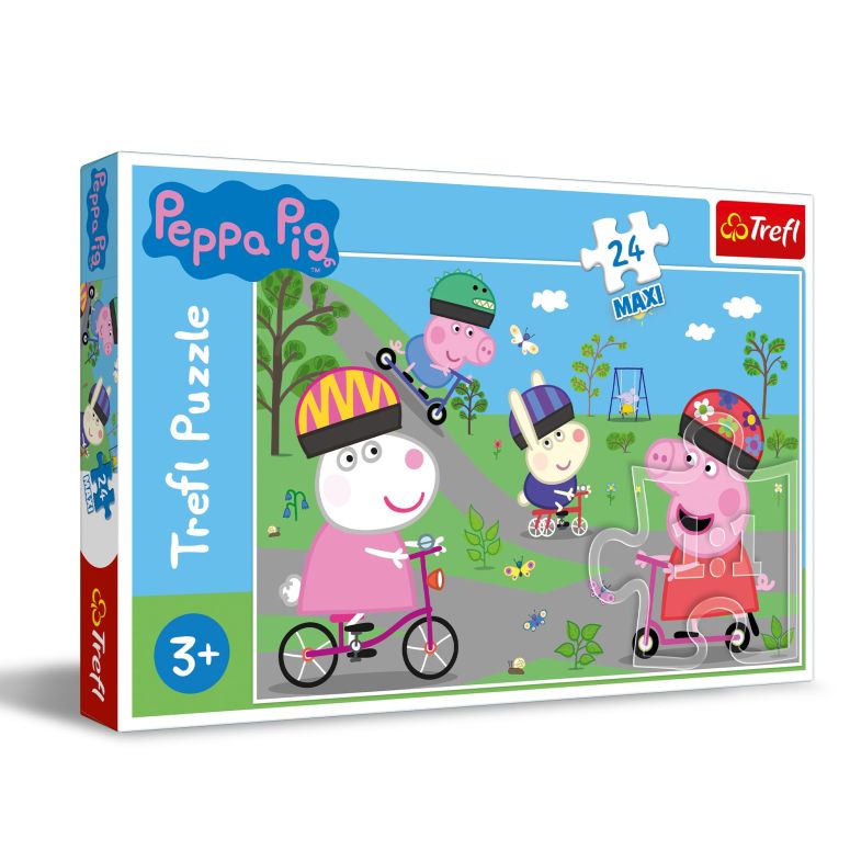 ペパピッグ きんてれ Trefl Maxi 24 Piece Puzzle - Peppa Pig\'s Active Day 【並行輸入品】