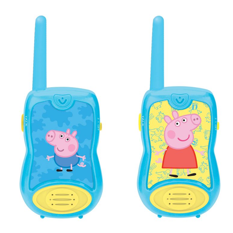 ペパピッグ きんてれ LEXIBOOK Peppa Pig Walkie-talkies, Communication Game for Children, Belt Clip for Transport, Battery, Blue, TW12PP 【並行輸入品】