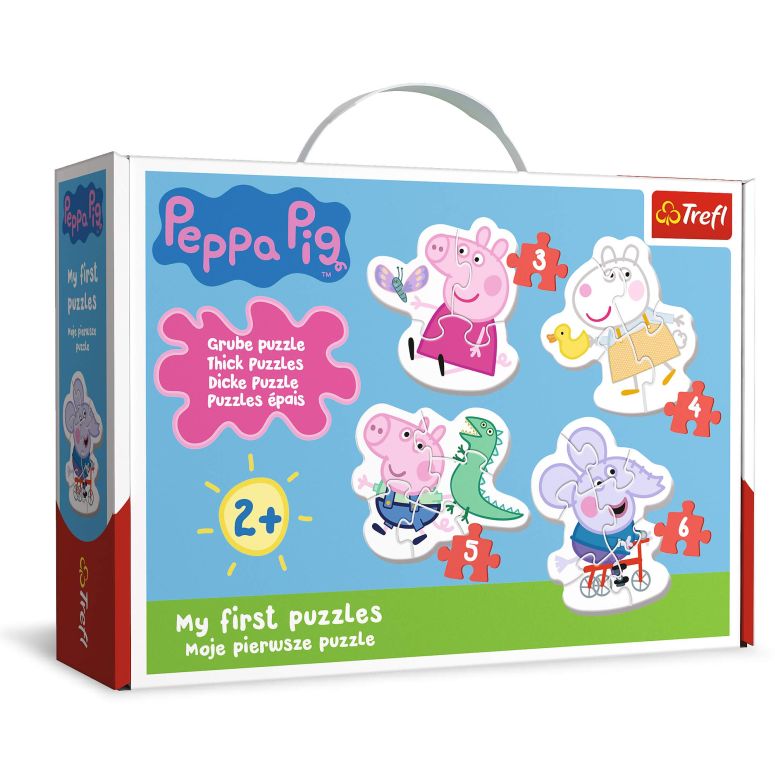 ペパピッグ きんてれ Trefl Lovely Peppa Pig 4in1 Jigsaw Puzzle Baby Classic DIY Puzzle, Creative Fun, Classic Jigsaw for Adults and Children from 2 Years Old 【並行輸入品】