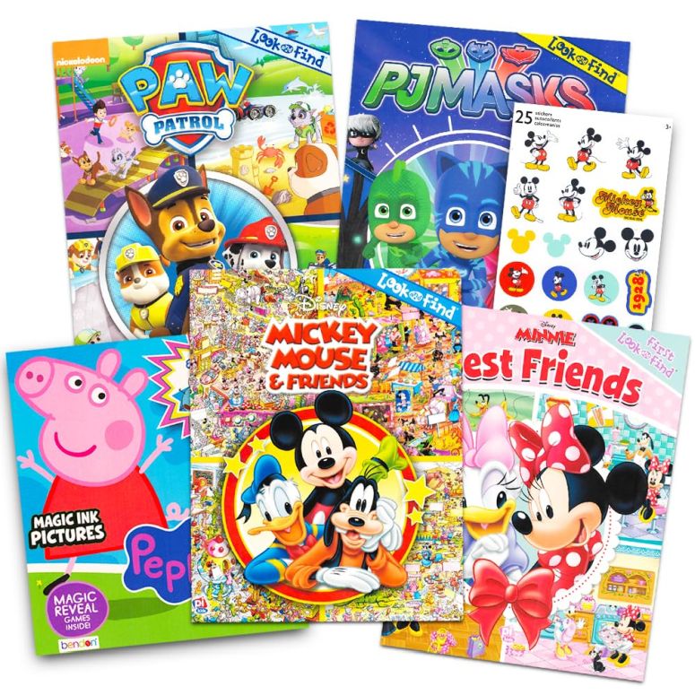 ペパピッグ きんてれ Disney Picture Search Books Set for Kids 2-4 Toddlers - 5 Find It Books Featuring Minnie Mouse, Mickey Mouse, Peppa Pig, Paw Patrol and PJ Masks. 【並行輸入品】