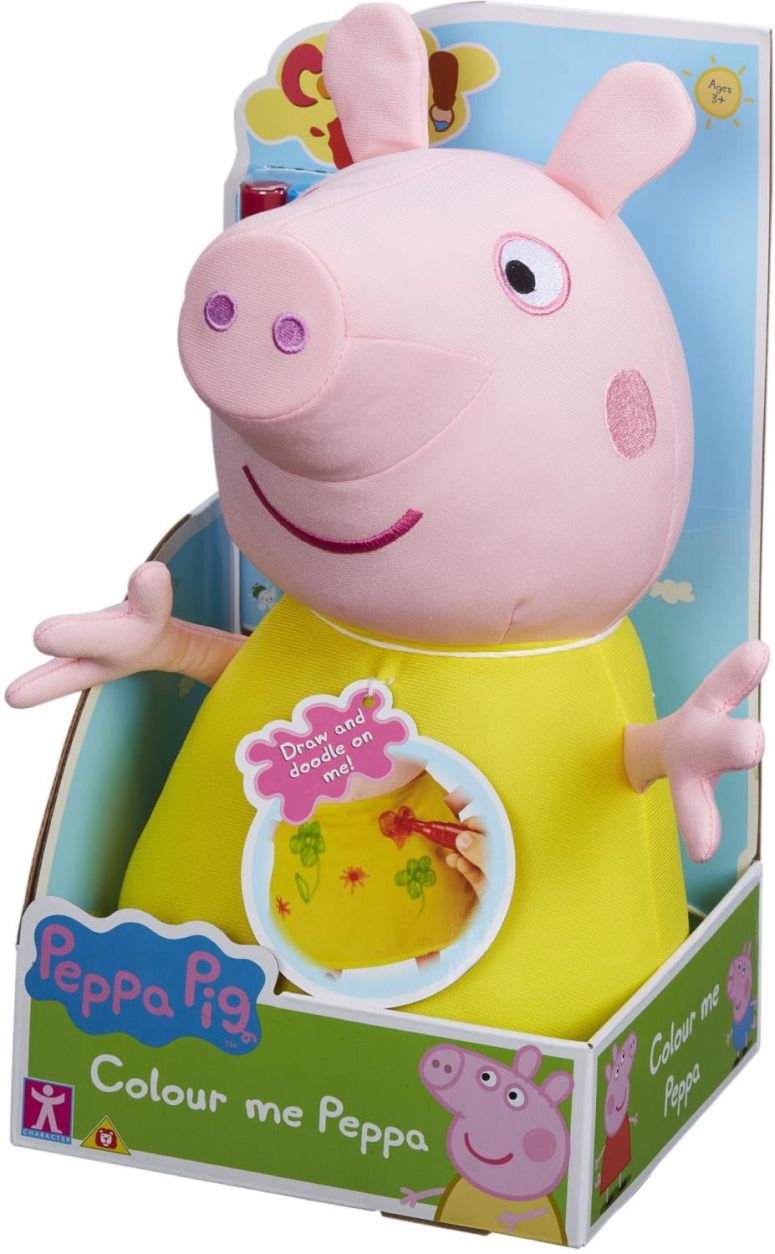 ペパピッグ きんてれ Peppa Pig Colour Me Peppa, Preschool Soft Toy, Creative Play, Gift for 3-5 Year Old 【並行輸入品】