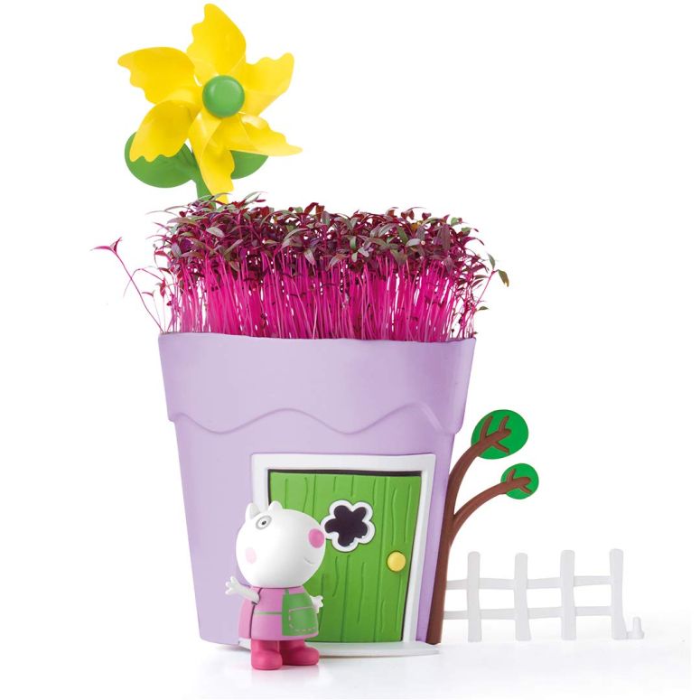 ペパピッグ きんてれ Peppa Pig PP104 Peppa Pots Suzy Sheep Kids\' Animal & Insect Habitat Kits, Purple, 10.5 x 12 x 15.8 cm 【並行輸入品】