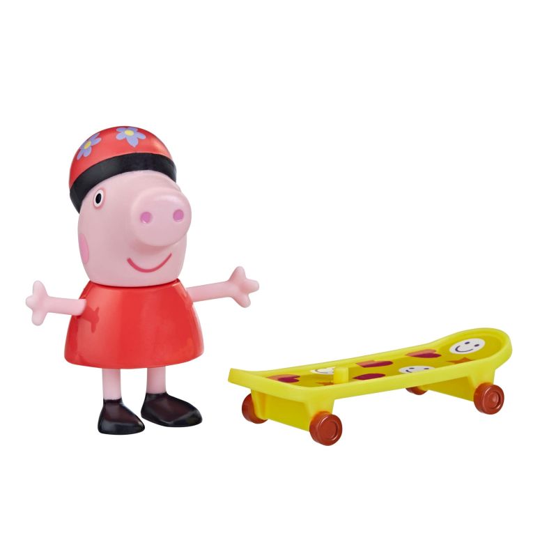 ペパピッグ きんてれ Peppa Pig George's Adventures - George Figure with Skateboard Toy Set for Preschool Ages, Playsets for Girls 【並行輸入品】