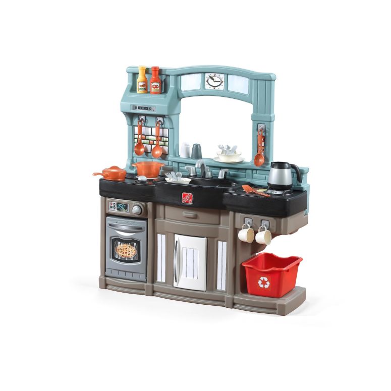 キッチン おままごと 台所 Step2 Best Chefs Kids Kitchen Playset, Indoor/Outdoor Kitchenette, Interactive Play with Lights and Sounds, Made of Durable Plastic, Includes 25 Piece Toy Accessories, For Toddlers 2+ Years Old 【並行輸入品】