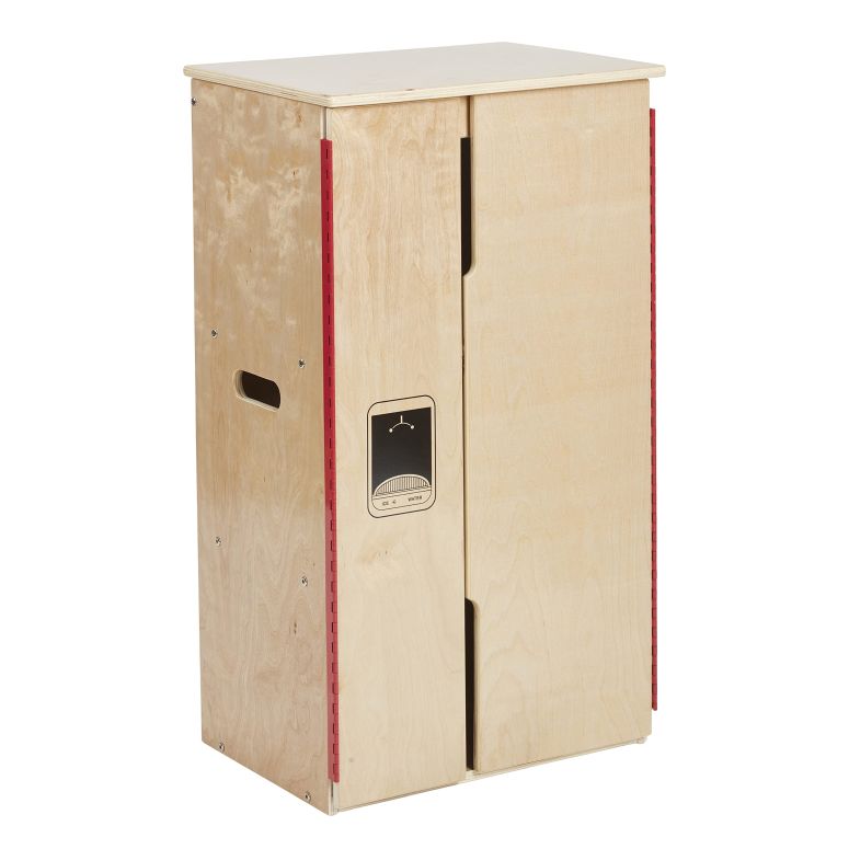 キッチン おままごと 台所 ECR4Kids Play Kitchen Refrigerator, Wooden Playset, Natural 【並行輸入品】