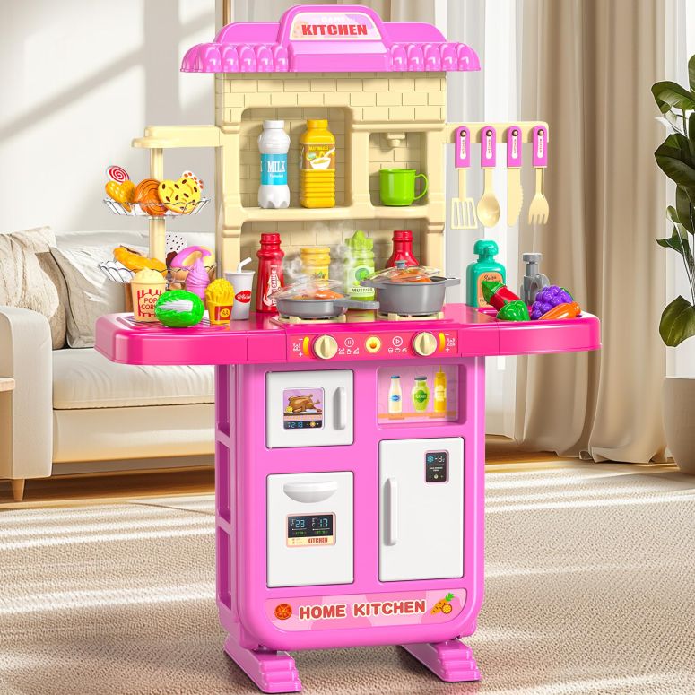 キッチン おままごと 台所 MSKOLER Pretend Play Kitchen Toy for Girls Age 3 4 5 6 7 8 - Toy Kitchen Accessories Food Toy for 3 4 5 6 Years Old Girls, Cutting Food Toy, Pretend Play for Toddlers 3-5, Girls Gifts Cooking Toys 【並行輸入品】