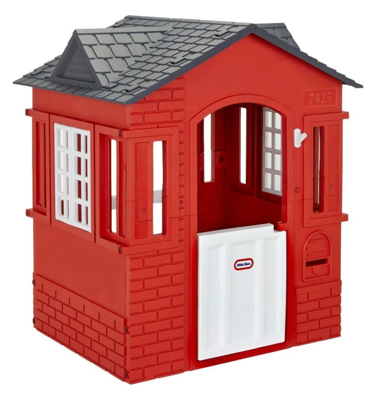 プレイハウス ままごと 子供 キッズ Little Tikes Cape Cottage Playhouse with Working Door, Windows, and Shutters - Red| For Kids 2-6 Years Old 【並行輸入品】