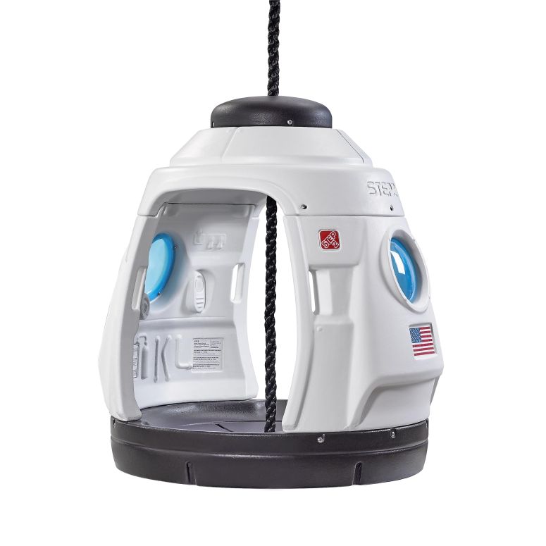 プレイハウス ままごと 子供 キッズ Step2 Space Capsule Swing, Kids Indoor/Outdoor Swing or Playhouse, Backyard Playground Set, Attach to Playset or Tree, for Children 3-8 Years Old 【並行輸入品】