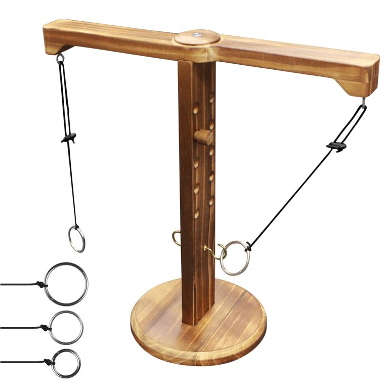 ゲーム パーティ 楽しめる Ring Toss Game for Adults and Kids, Hook and Ring Game for Bars and Home Party, Indoor Game Outdoor Games, Tabletop Hook Games, Throwing Games, Backyard Game, Patio Decor 【並行輸入品】