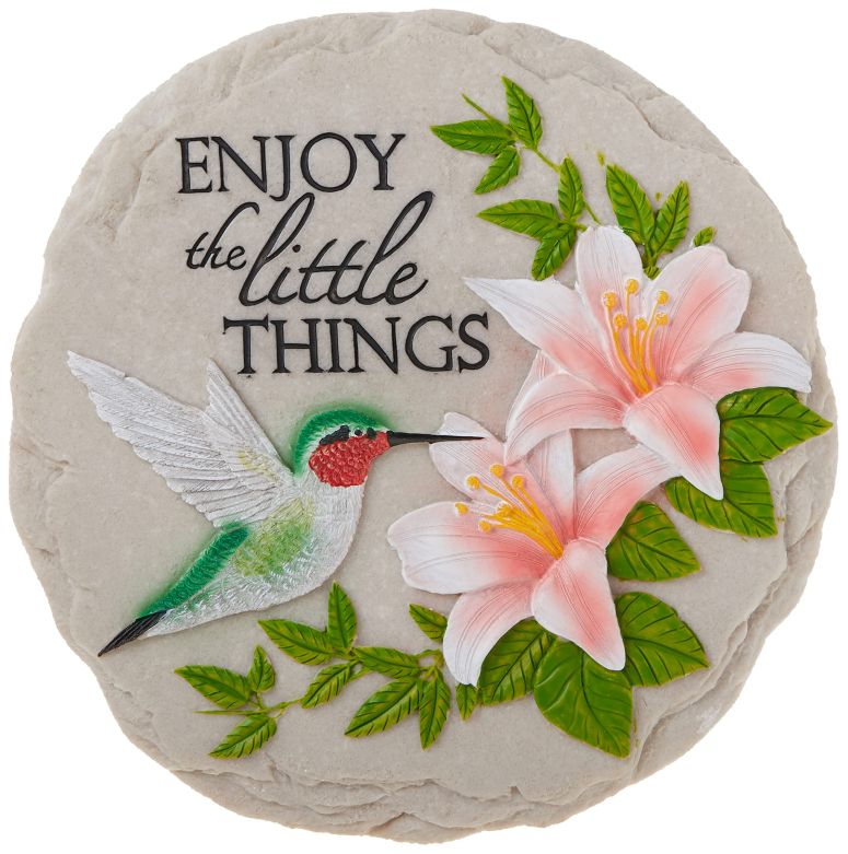 敷石 飛び石 庭園 洋風 庭 Spoontiques - Garden D?cor - Hummingbird Stepping Stone - Decorative Stone for Garden 【並行輸入品】