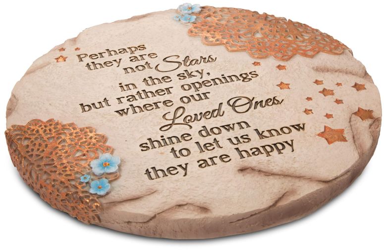 敷石 飛び石 庭園 洋風 庭 Pavilion Gift Company - Stars in The Sky - Garden Stone Bereavement Grief Loss Memorial Remembrance Loved Ones Home Garden Decor Keepsake 【並行輸入品】