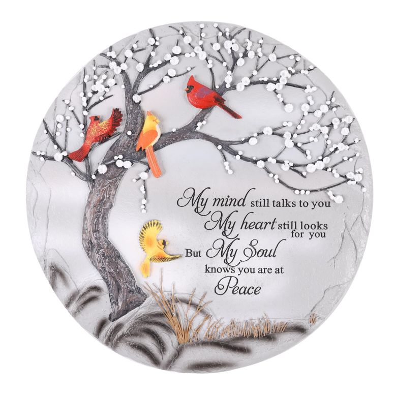 敷石 飛び石 庭園 洋風 庭 Cardinal Memorial Graden Stones, Garden Stones in Memory of Loved Ones, Memorial Gifts for Loss of Mother Father, Memorial Stepping Stones for Outdoor Decor, Memorial Gifts 【並行輸入品】