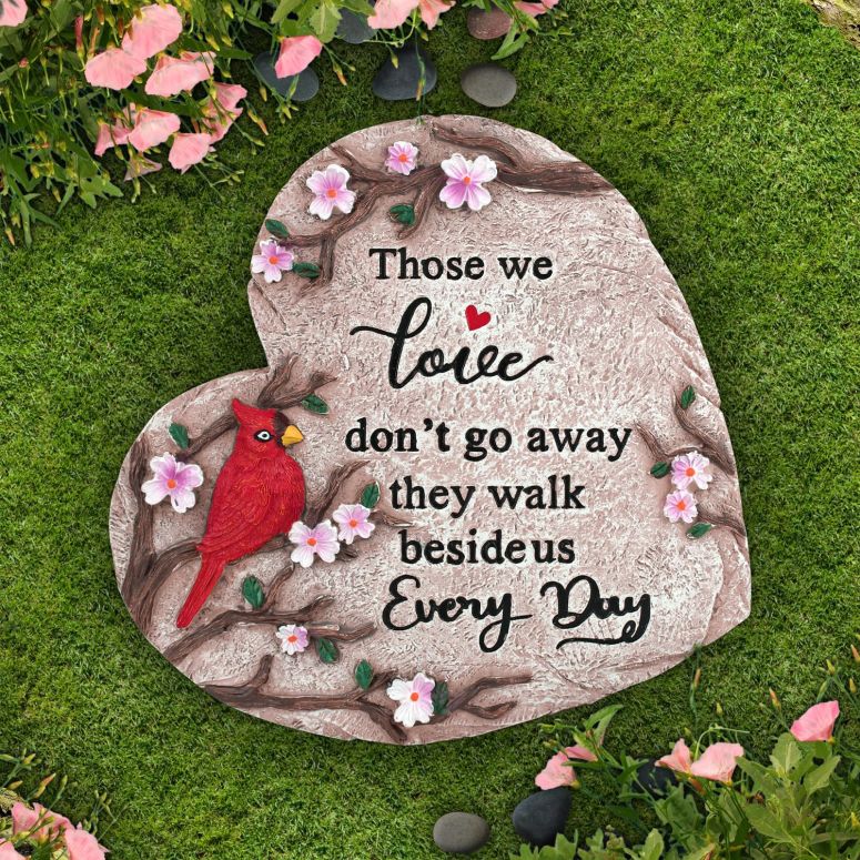 敷石 飛び石 庭園 洋風 庭 Jazcimdo Sympathy Gifts for Loss of Loved One, Memorial Garden Stones in Memory of Loved One Gifts, Condolence Bereavement Gift for Garden, Outside, or Home Decor (10 inch) 【並行輸入品】