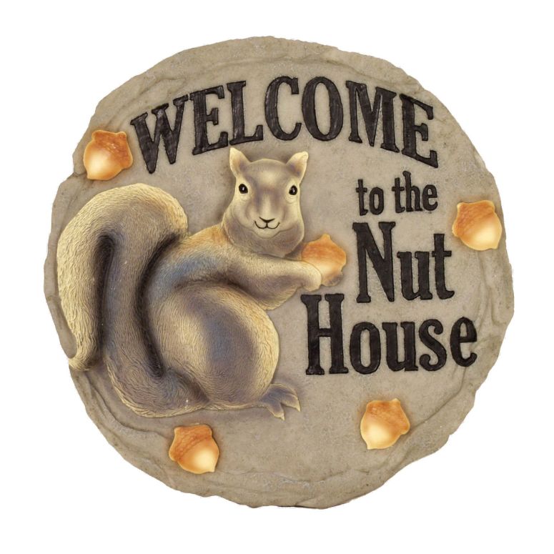 敷石 飛び石 庭園 洋風 庭 Spoontiques - Garden D?cor - Nut House Stepping Stone - Decorative Stone for Garden 【並行輸入品】|MJ-MARKET