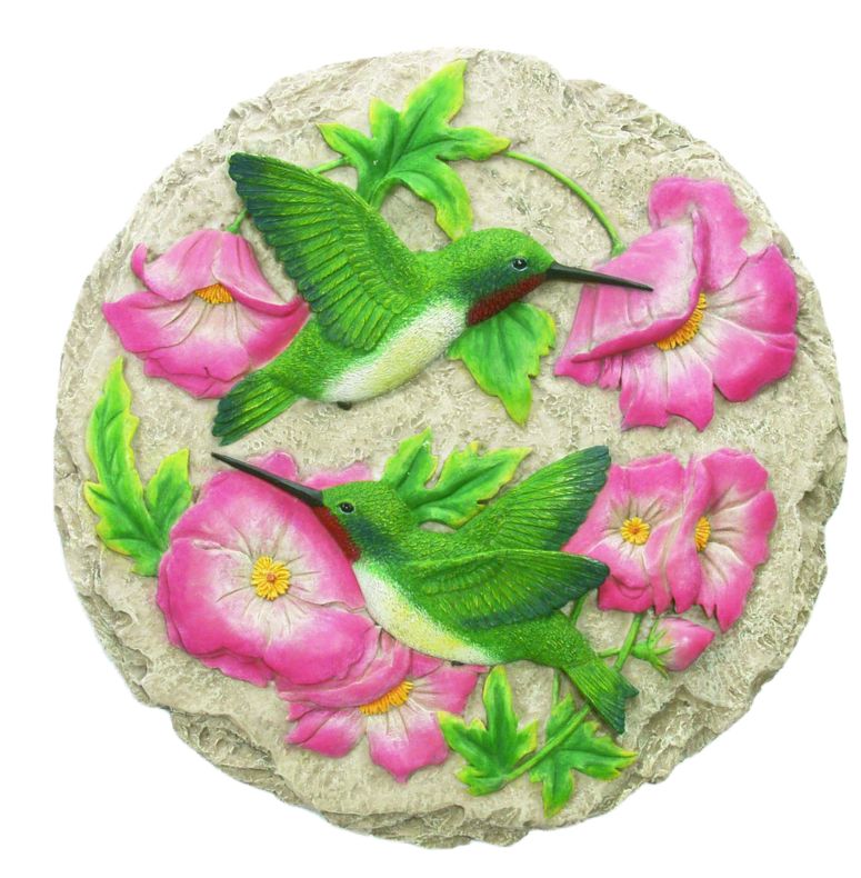 敷石 飛び石 庭園 洋風 庭 Spoontiques Hummingbird Stepping Stone 【並行輸入品】