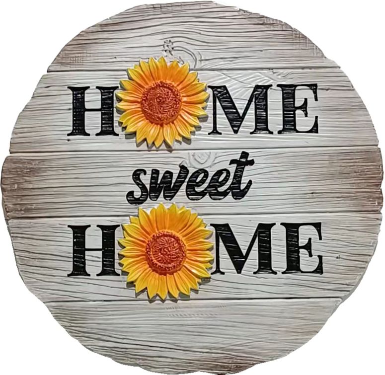 敷石 飛び石 庭園 洋風 庭 Spoontiques - Sunflower Stepping Stone - Decorative Garden Stone for Yard, Patio, Garden or Walkway - Outdoor or Indoor Home Decor 【並行輸入品】