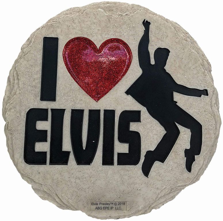敷石 飛び石 庭園 洋風 庭 Spoontiques - Garden D?cor - Elvis Stepping Stone - Decorative Stone for Garden 【並行輸入品】