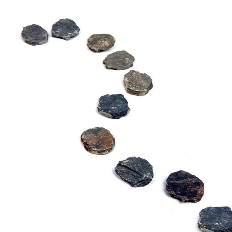 敷石 飛び石 庭園 洋風 庭 XRI XURUOYI 10Pcs Natural Miniature Small Stepping Stone Figure.Fairy Garden Supplies.Terrarium Accessories.Pathway Stones.Stairs.Shrimp Tank Decor.Bonsai Forest/Patio Pots Decoration. 【並行輸入品】｜MJ-MARKET