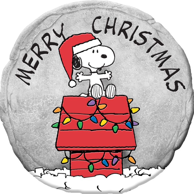 敷石 飛び石 庭園 洋風 庭 Spoontiques - Peanuts Christmas Stepping Stone - Decorative Garden Stone for Yard, Patio, Garden or Walkway - Outdoor or Indoor Home Decor 【並行輸入品】