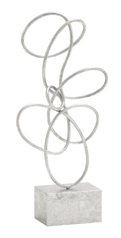 装飾 置物 雑貨 海外 Deco 79 Metal Abstract Decorative Sculpture Swirl Home Decor Statue, Accent Figurine 10\
