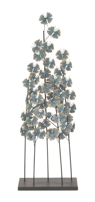 装飾 置物 雑貨 海外 Deco 79 Metal Leaf Decorative Sculpture Home Decor Statue with Gold Accents, Accent Figurine 13\