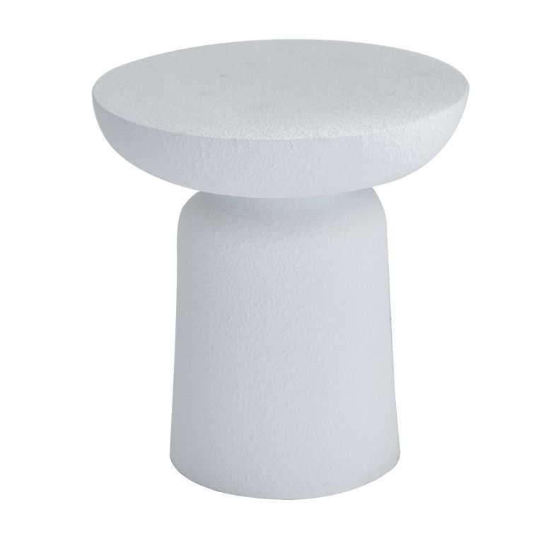 かざり付ける 飾りつけ 雑貨 外国で Deco 79 Magnesium Oxide Outdoor Accent Table with Wide Top, 17\" x 17\"" x 18\"", White 【並行輸入品】"