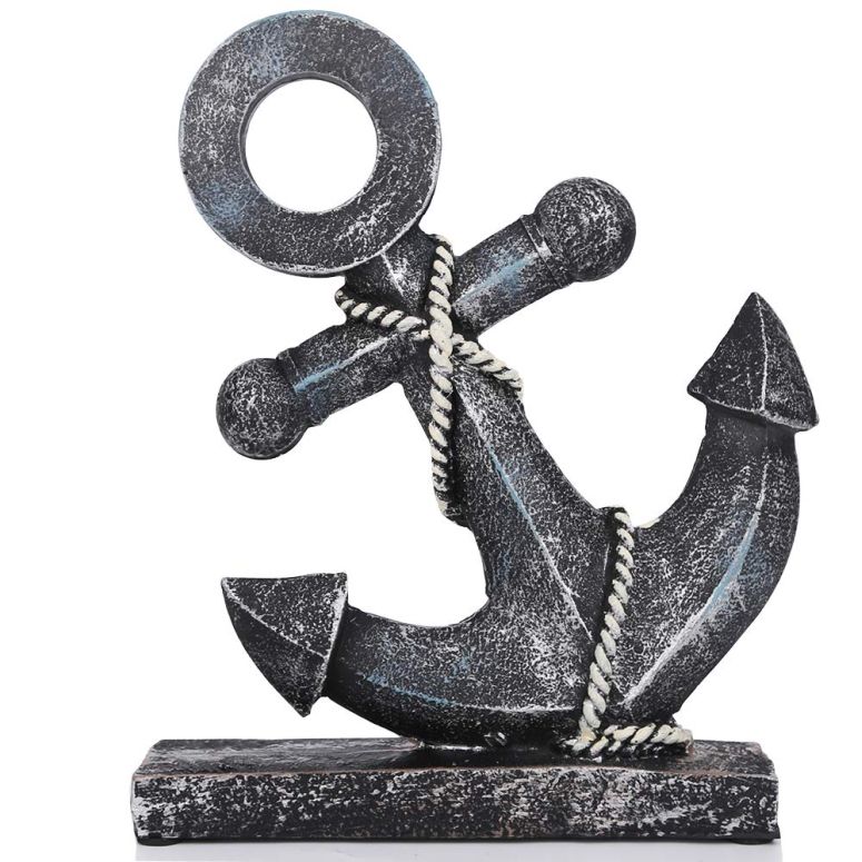 装飾 置物 雑貨 海外 H&W Resin Anchor Figurine 8.5 \