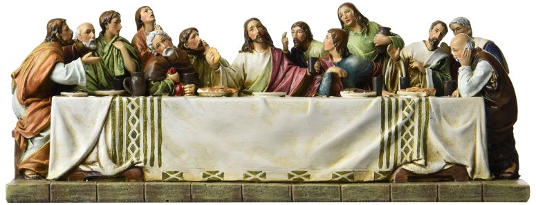 装飾 置物 雑貨 海外 Joseph's Studio by Roman, The Last Supper Tabletop Figurine, 4.5\