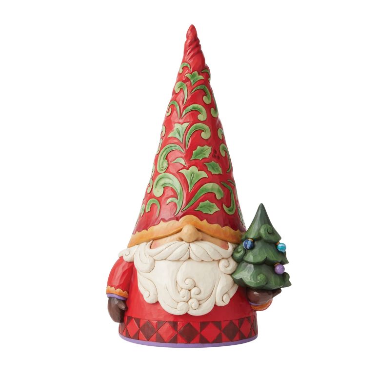 かざり付ける 飾りつけ 雑貨 外国で Enesco Jim Shore Heartwood Creek Christmas Gnome Indoor or Outdoor Statue Figurine, 20.25 Inch, Multicolor 【並行輸入品】