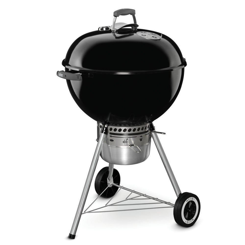 Weber ウェーバー 丸焼き 食べ物屋 BBQ 14401001 Original Kettle Premium Charcoal Grill, 22-Inch, Black 黒いこと 【並行輸入品】