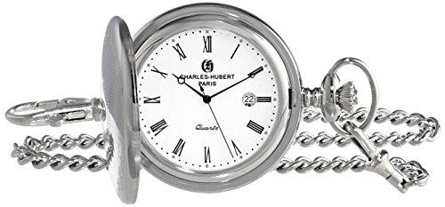 チャールズヒューバート Charles-Hubert, Paris 3915 Premium Collection Analog Display Quartz Pocket Watch ポケットウォッチ メンズ レディース 懐中時計 腕時計