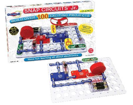 隙間 電気回路 Jr. つづき物 Snap Circuits Jr. SC-100 エレクトロニック 大きな進歩一揃いの道具 SC-100 Electronics Discovery Kit 【 8歳以上 お子さん向け 陰電子仕立て上げる 取りこなす一揃いの道具 限りない手あそび 】 【並行輸入品】 おもちゃ-その他
