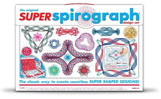Kahootz Toy製 百貨店 スピログラフ 書き割り Super Spirograph Kit 【 8歳以上 身寄りで 渦状文飾りつけ ひな形 50周年祝する祝するゴールド歯車入り口・入口 】 【並行輸入品】