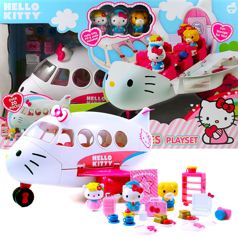 楽天市場 ジェイダ トイズ Jada Toys ハローキティ ジェット飛行機 プレイセット Hello Kitty Jet Plane Play Set 乗り物 飛行機 おもちゃ キティちゃん お友達 人形 フィギュア 多数のアクセサリ 並行輸入品 Mj Market