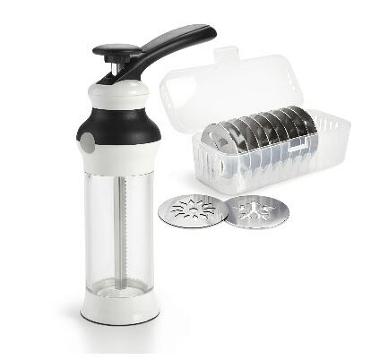 オクソー社 OXO グッド グリップ クッキー プレス ウィズ ステンレス スチール ディスク ＆ ストレージ ケース 【 調理器具 菓子 絞りだし 押し出し クッキー生地 12種類 プロ 安定 簡単 】 【並行輸入品】｜MJ-MARKET