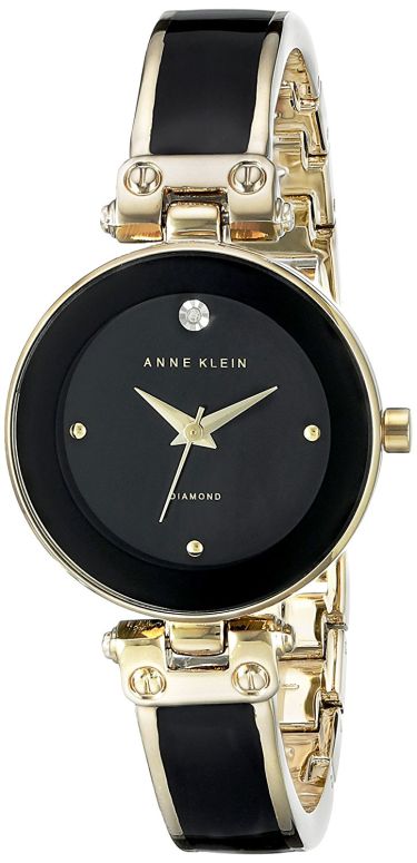 アンクライン Anne Klein 女性用 腕時計 レディース ウォッチ ブラック AK/1980BKGB 女性らしいデザイン かわいい 【並行輸入品】｜MJ-MARKET