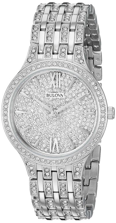 ブローバ Bulova お上さん用 ウォッチ レディース 御覧なさる しろがね色 96L243 【並行輸入品】