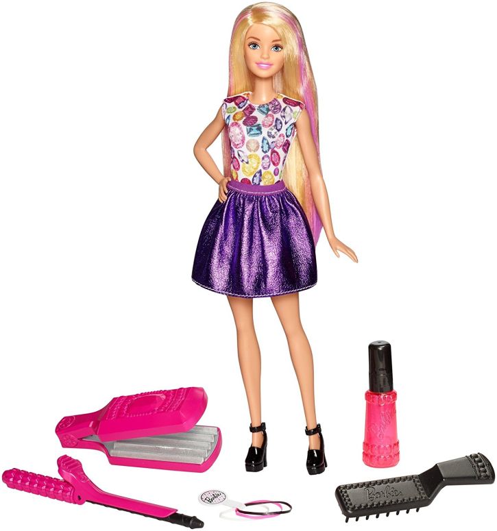 Barbie バービー D.I.Y. Crimps Curls doll 人形 Blonde 【並行輸入品】