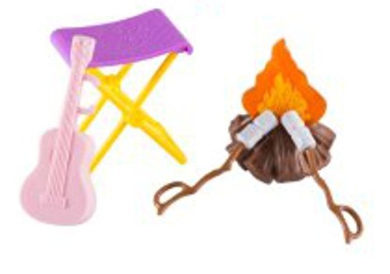 Barbie バービー Camping Fun Accessory Pack Campfire 6 Pieces 【並行輸入品】