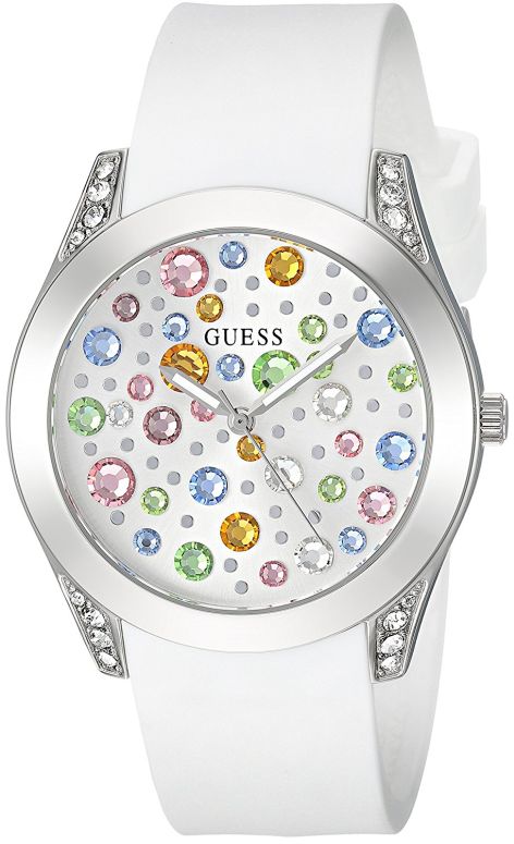 ゲス GUESS お上さん用 ウオッチ レディース 御覧になる 白いこと U1059L1 【並行輸入品】 腕時計-レディース腕時計