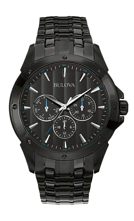 ブローバ Bulova 成人男性用 ウオッチ メンズ ご覧なさる 黒いこと 98C121 【並行輸入品】