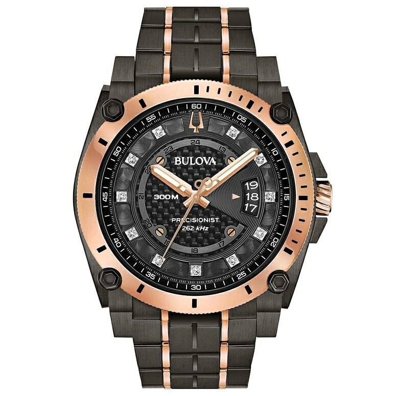 ブローバ Bulova 成人男性用 ウォッチ メンズ 御覧なさる 黒いこと 薄墨色 98D149 【並行輸入品】