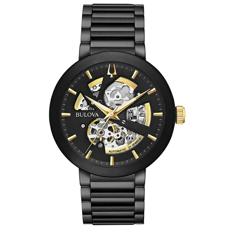 ブローバ Bulova 男性用 腕時計 メンズ ウォッチ ブラック 98A203 【並行輸入品】